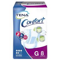 Fralda Adulto Tena Confort - Unissex - Tam G - 08 Unidades