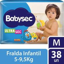 Fralda Babysec galinha pintadinha pacote mega M c/38