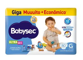 Fralda Babysec Galinha Pintadinha Ultra Giga G 80 Unidades Fralda Babysec Galinha Pintadinha Ultra Giga G 80 Unidades