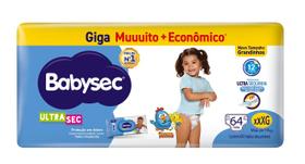Fralda Babysec Galinha Pintadinha Ultra Giga XXXG 64 Unidades