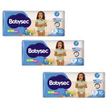 Fralda BabySec - Galinha Pintadinha Ultra Mega 3 Pacotes 11 - 14kg Tamanho XG - 90 Unidades