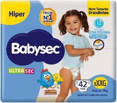 Fralda BabySec Galinha Pintadinha Ultra Sec Hiper XXXG 42 Un I Conforto e Proteção para Bebês Grandes