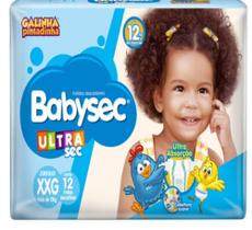 Fralda BabySec Galinha Pintadinha Ultra Sec Jumbinho XXG 12 unidades