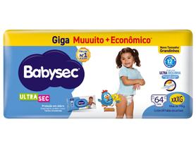 Fralda Babysec Galinha Pintadinha Ultra Sec XXXG Acima de 19kg 64 Unidades