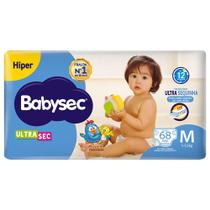 Fralda Babysec Galinha Pintadinha Ultrasec Hiper M com 68un