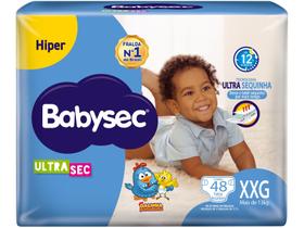 Fralda Babysec Galinha Pintadinha Ultrasec - Tam. XXG Acima de 13kg 52 Unidades