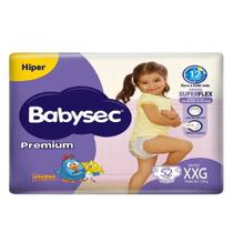 Fralda Babysec Premium Hiper Tamanho XXG 52 Unidades