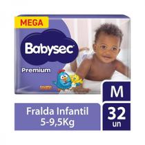 Fralda Babysec Premium-M 32 Unidades