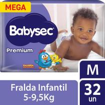 Fralda Babysec Premium Mega Tamanho M 32 Unidades