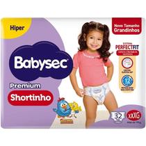 Fralda Babysec Premium Shortinho Hiper XXXG 32 Unidades