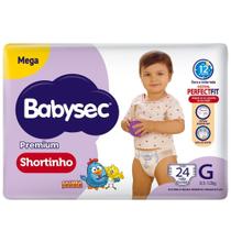 Fralda Babysec Premium Shortinho Mega G 24 Unidades Fralda Babysec Premium Shortinho Mega G 24 Unidades