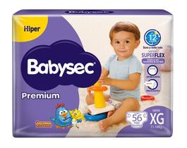 Fralda babysec premium xg 56 unids