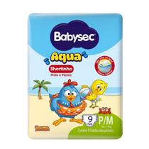 Fralda Babysec Shortinho Praia e Piscina Tamanho P/M com 9 Unidades Descartáveis Fralda Babysec Shortinho Praia e Piscina Tamanho P/M com 9 Unidades Descartáveis