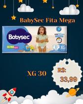 Fralda Babysec tamanho XG com 30 unidades