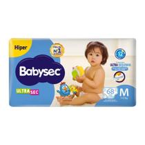 Fralda Babysec Ultra Hiper com 68 Fraldas Tam M de 5-9,5kg Fralda Babysec Ultra Hiper com 68 Fraldas Tam M de 5-9,5kg