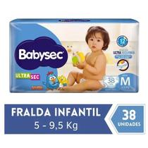 Fralda BabySec Ultra Mega 1 Pacote Tamanho M 38 Unidades Fralda BabySec Ultra Mega 1 Pacote Tamanho M 38 Unidades