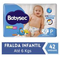 Fralda BabySec Ultra Mega 1 Pacote Tamanho P 42 Unidades