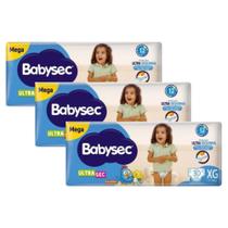 Fralda BabySec Ultra Mega 3 Pacotes Tamanho XG