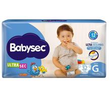 Fralda babysec ultra sec g pacote econômico