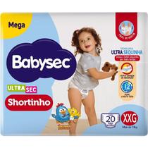 Fralda Babysec Ultra Shortinho Mega XXG 20 Unidades Fralda Babysec Ultra Shortinho Mega XXG 20 Unidades