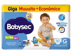 Fralda Babysec Ultrasec G 80 Unidades