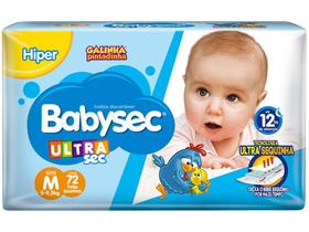 Fralda Babysec Ultrasec Galinha Pintadinha Tam. M - 5 a 9,5kg 72 Unidades Fralda Babysec Ultrasec Galinha Pintadinha Tam. M - 5 a 9,5kg 72 Unidades