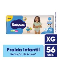 Fralda Babysec Ultrasec Galinha Pintadinha XG 56 fraldas