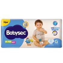 Fralda Babysec Ultrasec Hiper G 60 Unidades Fralda Babysec Ultrasec Hiper G 60 Unidades