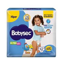 Fralda Babysec Ultrasec Hiper Galinha Pintadinha Tamanho XXXG - 42 Unidades