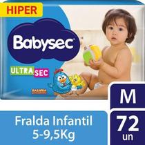 Fralda Babysec Ultrasec Hiper M 72 Unidades