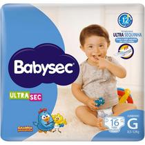 Fralda Babysec Ultrasec Jumbinho Galinha Pintadinha G com 16 unidades