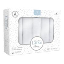 Fralda Bebê Incomfral Luxo Bainha Com 5 Unidades 100% Algodão Caixa Cor:Branco Fralda Bebê Incomfral Luxo Bainha Com 5 Unidades 100% Algodão Caixa Cor:Branco
