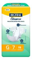 Fralda bigfral classica g com 7 uni Fralda bigfral classica g com 7 uni