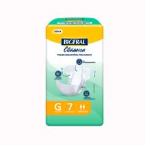 Fralda Bigfral Clássica Tamanho G com 7 Unidades Fralda Bigfral Clássica Tamanho G com 7 Unidades
