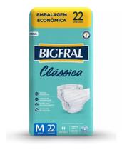 Fralda Bigfral Clássica Tamanho M - 22 Unidades