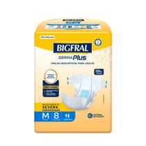 Fralda Bigfral Derma Plus M 8 Unidades
