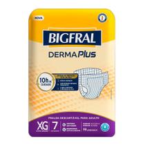 Fralda Bigfral Geriatrica Derma Plus Com 7 Tamanho Xg Adulto