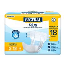 Fralda Bigfral Plus Econômica G 18 Unidades