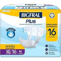 Fralda bigfral plus econômica xg pct c/ 16