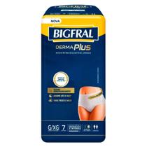 Fralda Bigfral Roupa Intima Derma Plus G xg 7 Unidades
