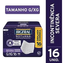 Fralda bigfral roupa intima noturna g xg com 16 uni