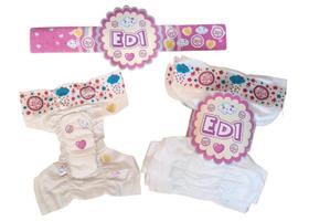 Fralda boneca faz xixi 15 un. Cartela Adesivos bebe reborn pequena serve na Baby alive ED1 Brinquedos acessorios menina Infantil