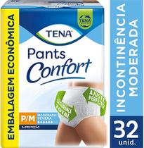 Fralda Calça Descartável Tena Pants Confort P/M 32 unidades
