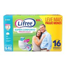 Fralda-Calca Geriatrica Lifree Super Conforto Unissex G-XG 16 Unidades Leve mais Pague menos