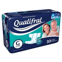 Fralda calça geriátrica Qualifral Econômico G 30 Unidades Fralda calça geriátrica Qualifral Econômico G 30 Unidades