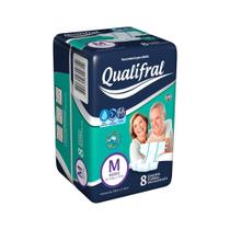 Fralda Calça Geriátrica Qualifral Regular M 8 Unidades Fralda Calça Geriátrica Qualifral Regular M 8 Unidades