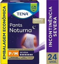 Fralda calça geriátrica unissex tena pants noturna com 24 unidades