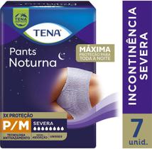 Fralda Calça Geriátrica Unissex Tena Pants Noturna P/M 7 unidades
