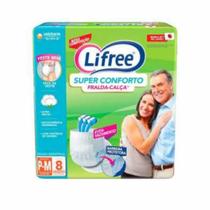 Fralda Calça Lifree Super Conforto Tamanho P/M Com 8 Unidades