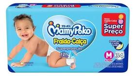 Fralda Calça Mamy Poko Superproteção Jumbo M 34 Unidades